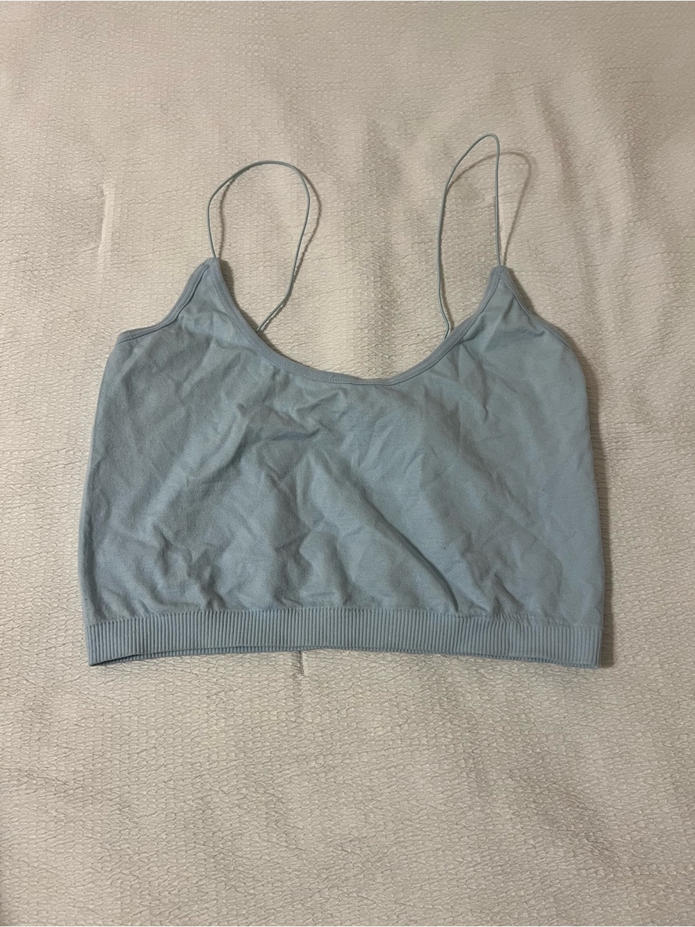 One Step Ahead Light Blue Seamless Bralette